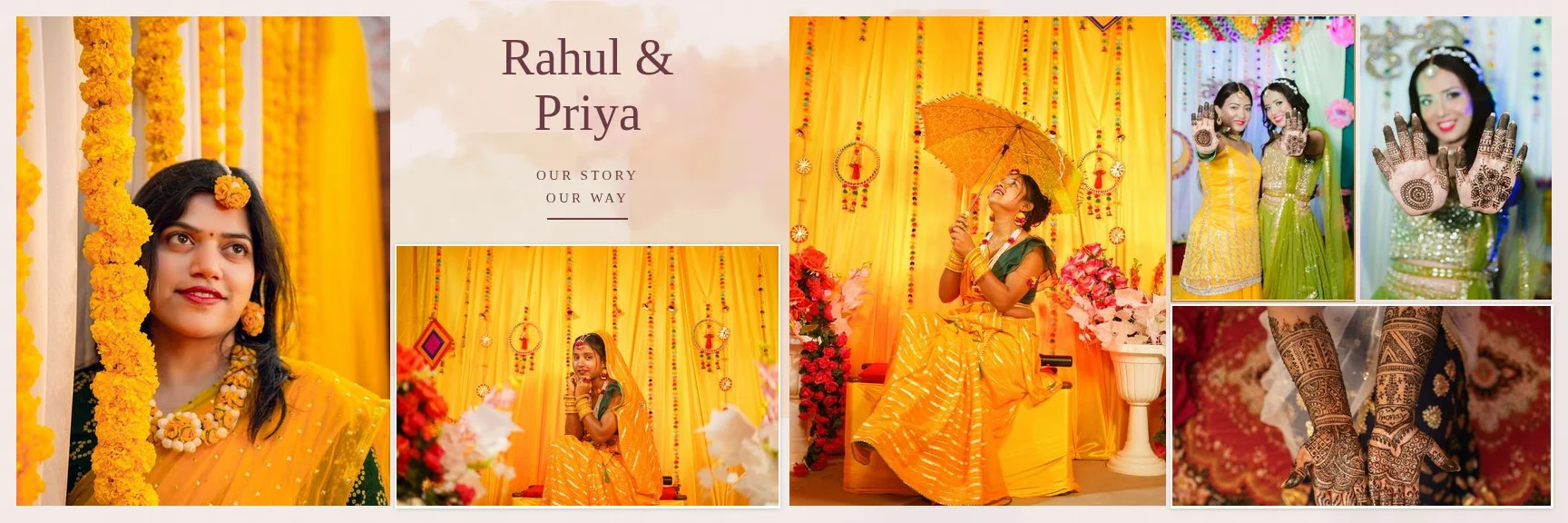 AI-designed 12 × 36 wedding album spread